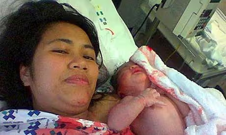 Mayra Cabrera with her son Zac, hours before she died